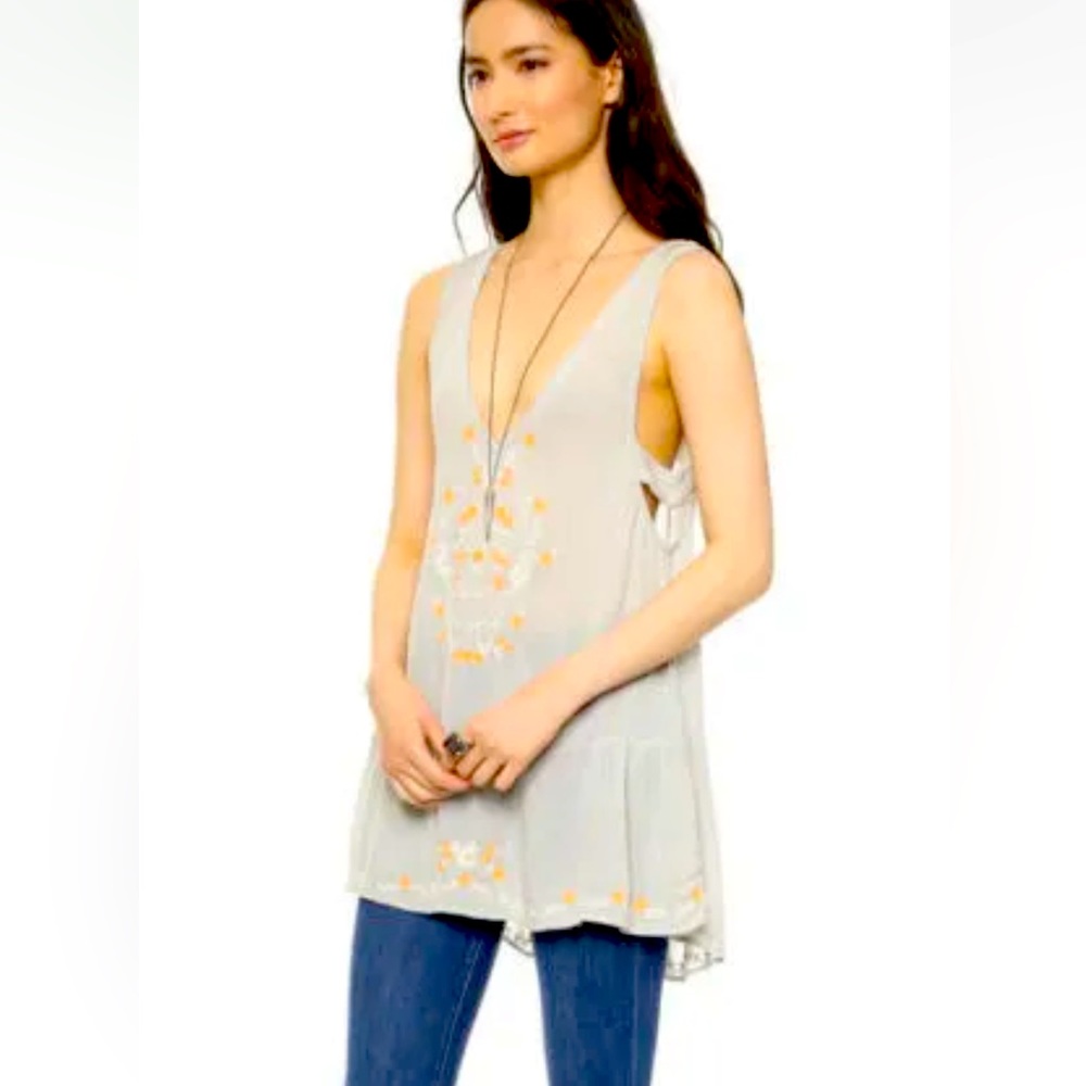 Free People Shirt-Dress. - Picture 1 of 9